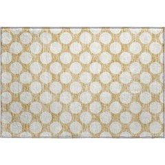 Premium Machine Washable Mayfield AMF921 Gold 1'8" x 2'6" Rug