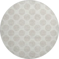 Premium Machine Washable Mayfield AMF921 Ivory 8' x 8' Round Rug