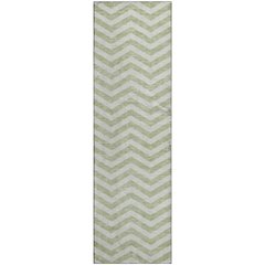 Premium Machine Washable Mayfield AMF922 Aloe 2'3" x 7'6" Runner Rug