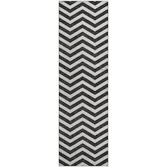 Premium Machine Washable Mayfield AMF922 Black 2'3" x 7'6" Runner Rug