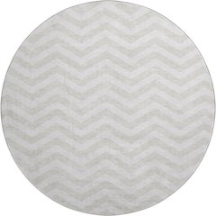 Premium Machine Washable Mayfield AMF922 Ivory 8' x 8' Round Rug