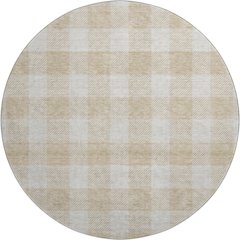 Premium Machine Washable Mayfield AMF923 Beige 8' x 8' Round Rug