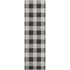 Premium Machine Washable Mayfield AMF923 Black 2'3" x 7'6" Runner Rug