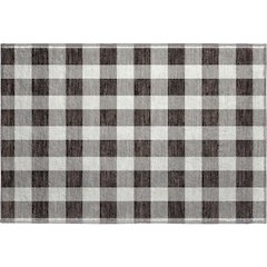 Premium Machine Washable Mayfield AMF923 Black 1'8" x 2'6" Rug