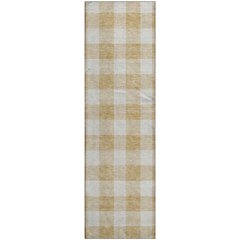 Premium Machine Washable Mayfield AMF923 Gold 2'3" x 7'6" Runner Rug