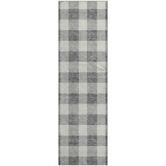 Premium Machine Washable Mayfield AMF923 Gray 2'3" x 7'6" Runner Rug