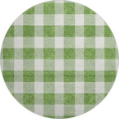 Premium Machine Washable Mayfield AMF923 Green 8' x 8' Round Rug