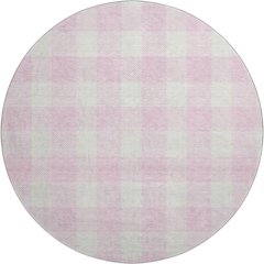 Premium Machine Washable Mayfield AMF923 Pink 8' x 8' Round Rug