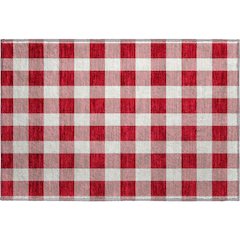Premium Machine Washable Mayfield AMF923 Red 1'8" x 2'6" Rug