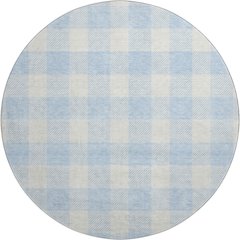 Premium Machine Washable Mayfield AMF923 Sky 8' x 8' Round Rug