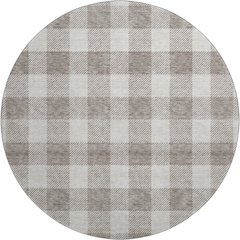 Premium Machine Washable Mayfield AMF923 Taupe 8' x 8' Round Rug