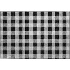 Premium Machine Washable Mayfield AMF924 Black 1'8" x 2'6" Rug