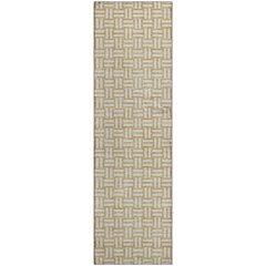 Premium Machine Washable Mayfield AMF925 Gold 2'3" x 7'6" Runner Rug