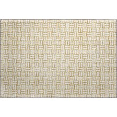 Premium Machine Washable Mayfield AMF925 Gold 1'8" x 2'6" Rug