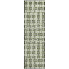 Premium Machine Washable Mayfield AMF925 Green 2'3" x 7'6" Runner Rug