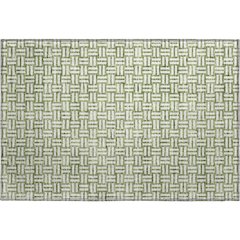 Premium Machine Washable Mayfield AMF925 Green 1'8" x 2'6" Rug