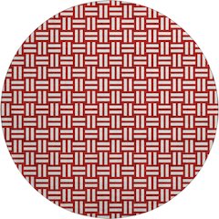 Premium Machine Washable Mayfield AMF925 Red 8' x 8' Round Rug