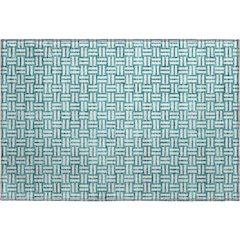 Premium Machine Washable Mayfield AMF925 Teal 1'8" x 2'6" Rug