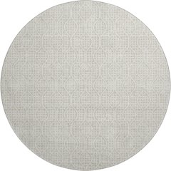 Premium Machine Washable Mayfield AMF926 Beige 8' x 8' Round Rug
