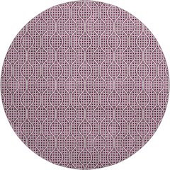 Premium Machine Washable Mayfield AMF926 Eggplant 8' x 8' Round Rug