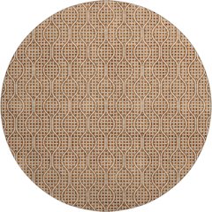 Premium Machine Washable Mayfield AMF926 Paprika 8' x 8' Round Rug