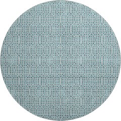 Premium Machine Washable Mayfield AMF926 Teal 8' x 8' Round Rug