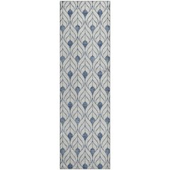 Premium Machine Washable Mayfield AMF927 Blue 2'3" x 7'6" Runner Rug