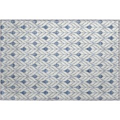 Premium Machine Washable Mayfield AMF927 Blue 1'8" x 2'6" Rug