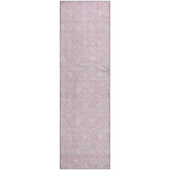 Premium Machine Washable Mayfield AMF927 Pink 2'3" x 7'6" Runner Rug