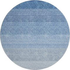 Premium Machine Washable Mayfield AMF928 Blue 8' x 8' Round Rug