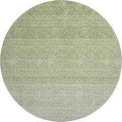 Premium Machine Washable Mayfield AMF928 Green 8' x 8' Round Rug