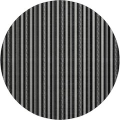 Premium Machine Washable Mayfield AMF929 Black 8' x 8' Round Rug