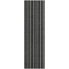 Premium Machine Washable Mayfield AMF929 Black 2'3" x 7'6" Runner Rug