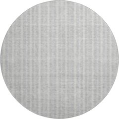 Premium Machine Washable Mayfield AMF929 Silver 8' x 8' Round Rug
