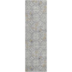 Premium Machine Washable Mayfield AMF930 Gray 2'3" x 7'6" Runner Rug