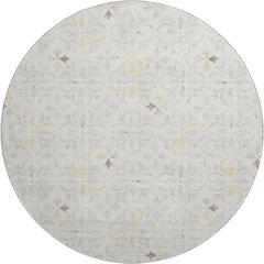 Premium Machine Washable Mayfield AMF930 Ivory 8' x 8' Round Rug