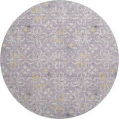 Premium Machine Washable Mayfield AMF930 Lavender 8' x 8' Round Rug