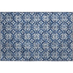 Premium Machine Washable Mayfield AMF930 Navy 1'8" x 2'6" Rug