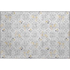 Premium Machine Washable Mayfield AMF930 Silver 1'8" x 2'6" Rug