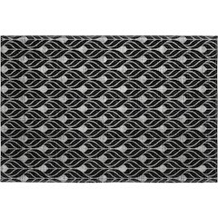 Premium Machine Washable Mayfield AMF931 Black 1'8" x 2'6" Rug