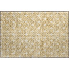Premium Machine Washable Mayfield AMF931 Gold 1'8" x 2'6" Rug