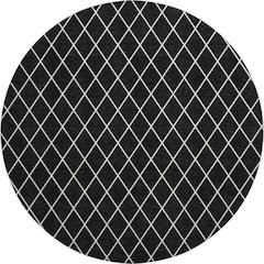 Premium Machine Washable Mayfield AMF932 Black 8' x 8' Round Rug