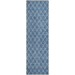Premium Machine Washable Mayfield AMF932 Denim 2'3" x 7'6" Runner Rug