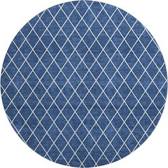 Premium Machine Washable Mayfield AMF932 Navy 8' x 8' Round Rug