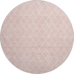 Premium Machine Washable Mayfield AMF932 Pink 8' x 8' Round Rug