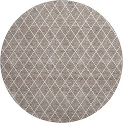 Premium Machine Washable Mayfield AMF932 Taupe 8' x 8' Round Rug