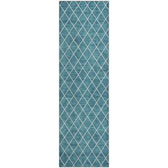Premium Machine Washable Mayfield AMF932 Teal 2'3" x 7'6" Runner Rug