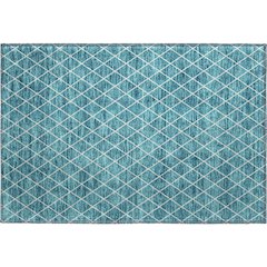 Premium Machine Washable Mayfield AMF932 Teal 1'8" x 2'6" Rug