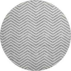Premium Machine Washable Mayfield AMF934 Gray 8' x 8' Round Rug