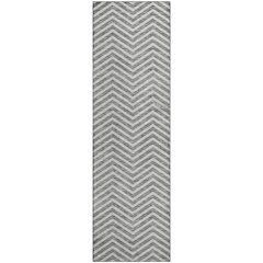 Premium Machine Washable Mayfield AMF934 Gray 2'3" x 7'6" Runner Rug